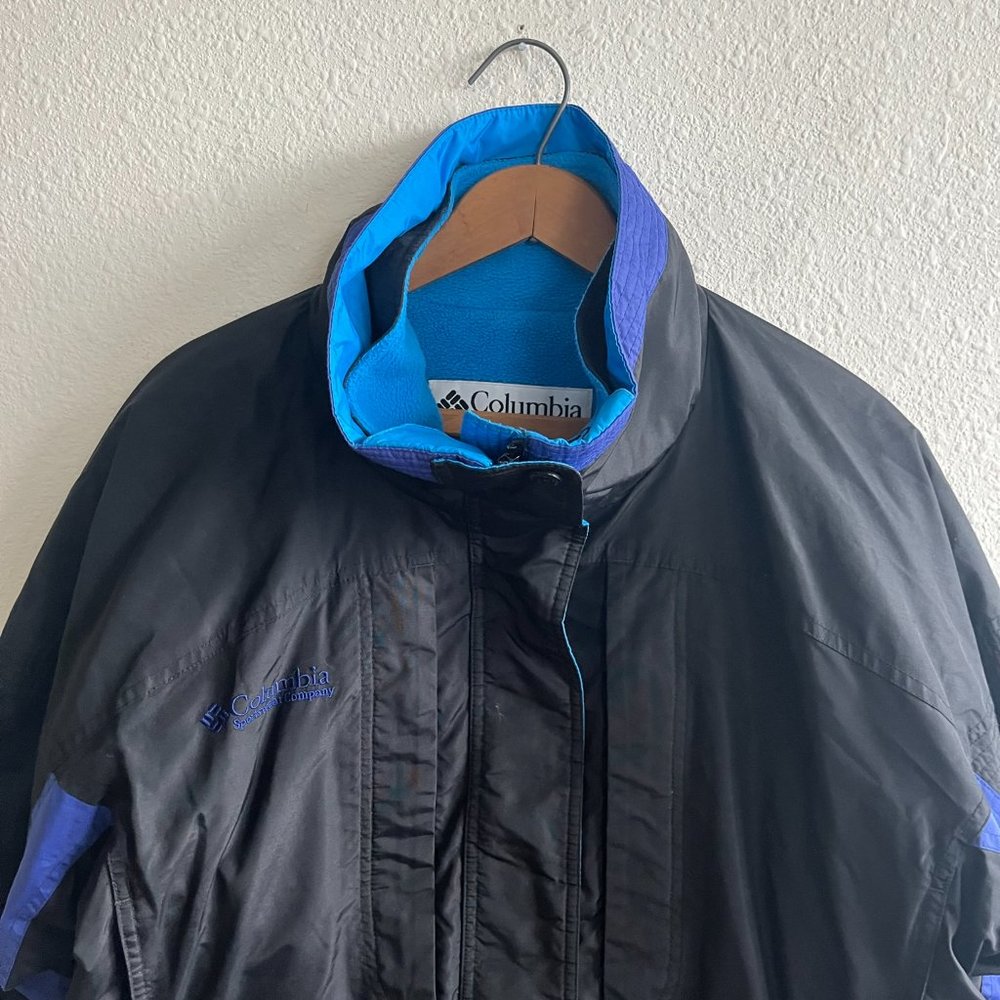 Columbia Women's Liberty Ridge Black and Blue Winter Ski Jacket Coat Size S - Picture 3 of 12